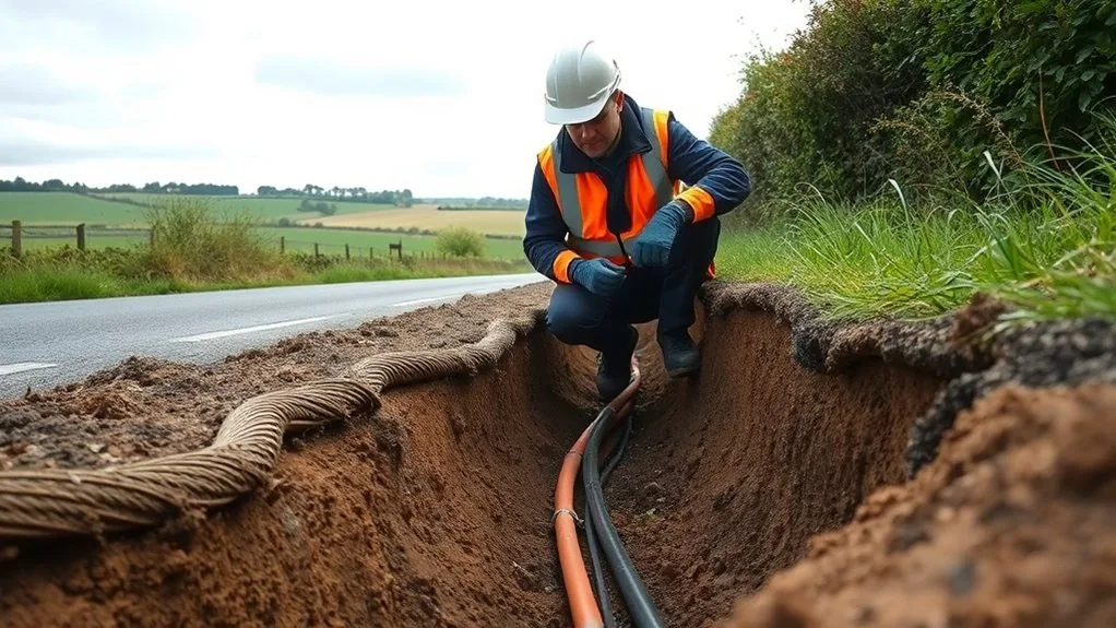 Underground Cable Installation in Herne Bay | Buried Power & Data Lines
